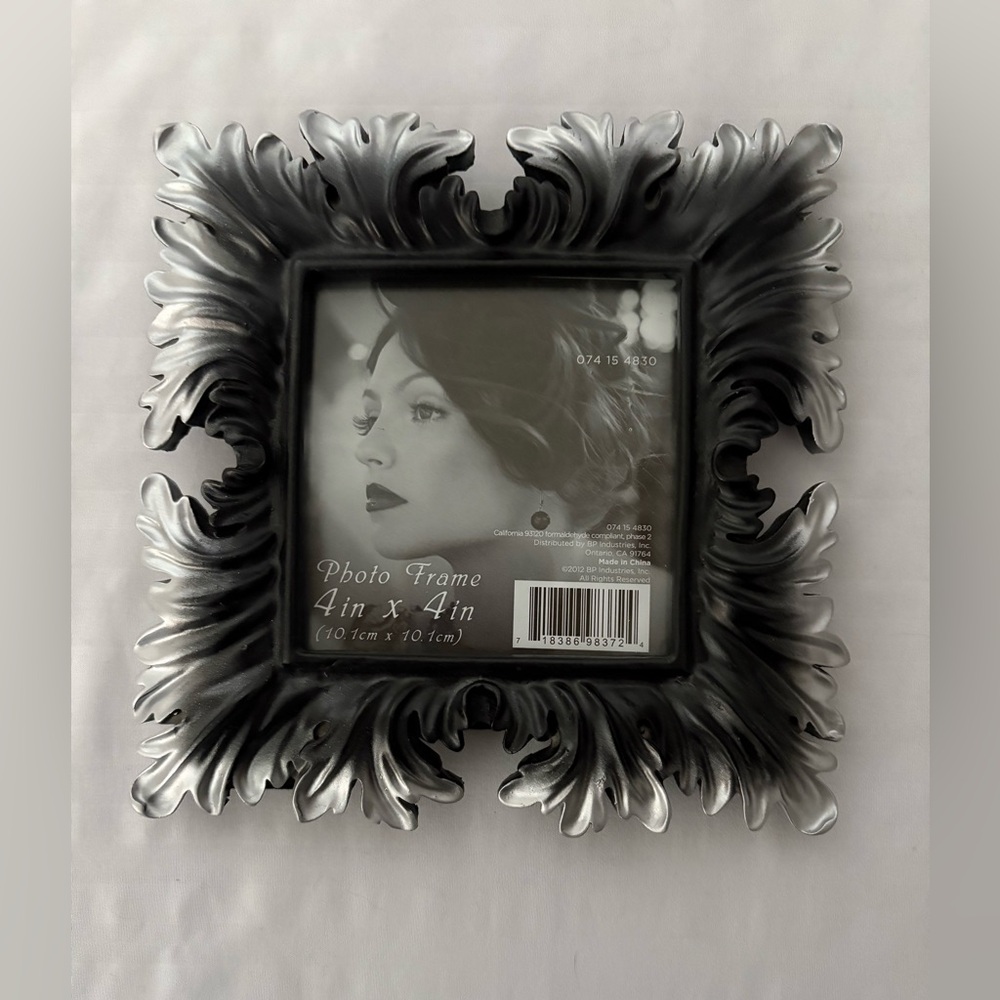 Black and Silver Ornate Photo Frame